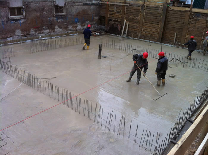 23.01.2014 Herstellen der Bodenplatte