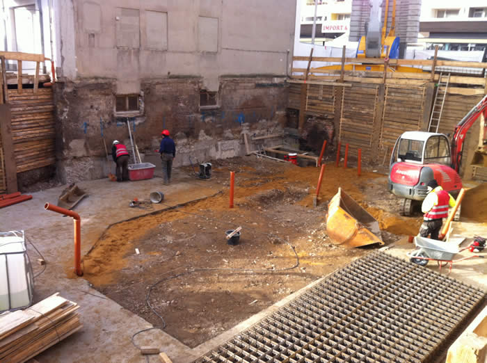 17.01.2014 verlegung der Grundleitungen